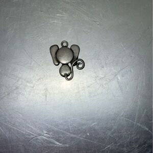 Unique Silver Abstract Elephant or Mouse Pendant